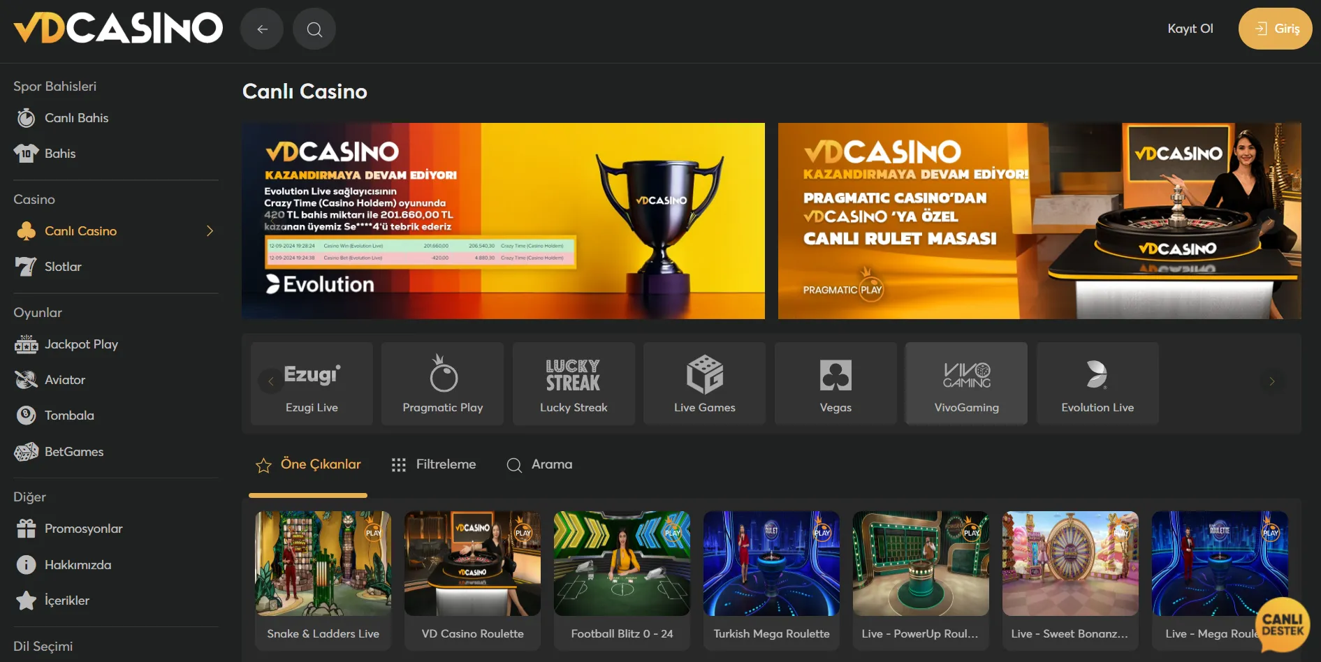 VDcasino çevrimiçi VDcasino